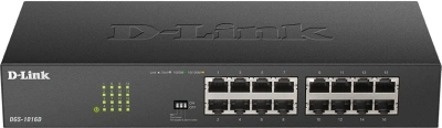 Коммутатор D-Link DGS-1016D/V/K1A (L2) 16x1Гбит/с неуправляемый