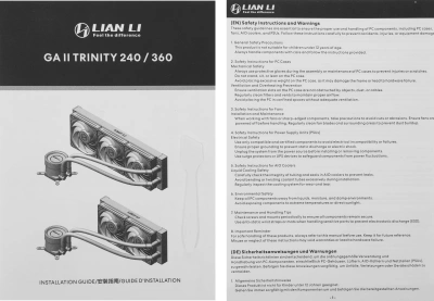 Система водяного охлаждения Lian-Li Galahad II Trinity 360 ARGB Soc-AM5/AM4/1200/1700/1851 белый 4-pin 30dB Al+Cu 280W Ret (G89.GA2T36W.00)