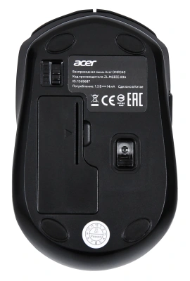 Мышь Acer OMR040 черный оптическая 1600dpi беспров. USB 6but (ZL.MCEEE.00A)