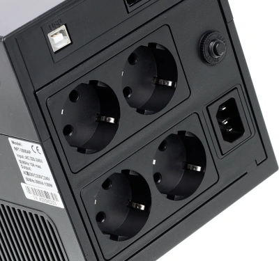 Источник бесперебойного питания Powercom Raptor RPT-2000AP LCD 1200Вт 2000ВА черный