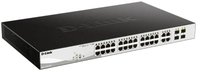 Коммутатор D-Link DGS-1210-28P/FL2A (L2) 24x1Гбит/с 4xКомбо(1000BASE-T/SFP) 24PoE 24PoE+ 193W управляемый
