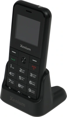 Мобильный телефон Xenium X718 черный моноблок 2Sim 1.77" 128x160 Spreadtrum ThreadX RTOS 0.3Mpix GSM900/1800 MP3 FM microSD max32Gb