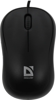Мышь Defender Patch MS-759 черный оптическая 1000dpi USB для ноутбука 2but (52759)