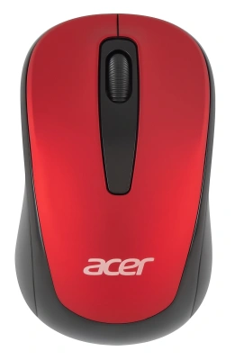 Мышь Acer OMR136 красный оптическая 1000dpi беспров. USB для ноутбука 3but (ZL.MCEEE.01J)
