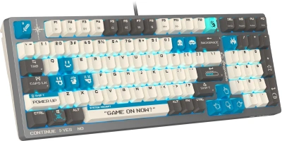 Клавиатура A4Tech S98 Pixels механическая серый/бежевый USB for gamer LED (S98) кабель 1.8м
