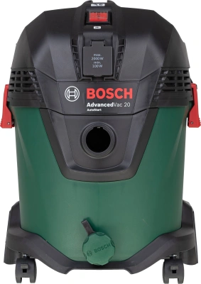 Строительный пылесос Bosch AdvancedVac20 1200Вт (уборка: сухая/влажная/выдув) зеленый