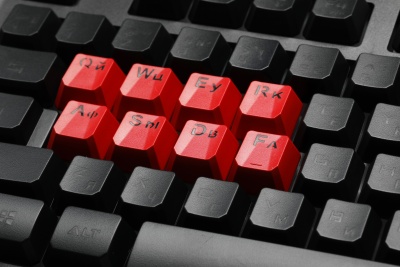 Клавиатура A4Tech B318 черный USB Multimedia for gamer LED (подставка для запястий) кабель 1.8м