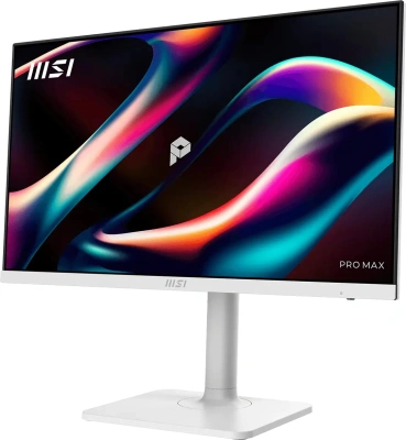 Монитор MSI 23.8" Pro Max MAX 241PHW E14 белый IPS LED 16:9 HDMI M/M матовая HAS Piv 1500:1 300cd 178гр/178гр 1920x1080 144Hz DP FHD USB 5.35кг