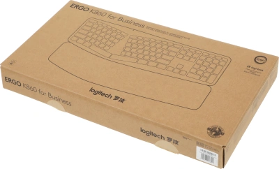 Клавиатура Logitech K860 черный USB беспроводная BT/Radio Multimedia Ergo (подставка для запястий) (920-010359)