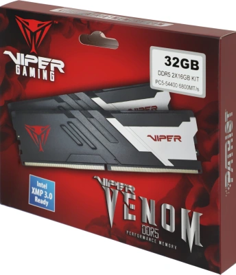 Память DDR5 2x16GB 6800MHz Patriot PVV532G680C34K Viper Venom RTL Gaming PC5-54400 CL34 DIMM UDIMM 288-pin 1.4В с радиатором Ret