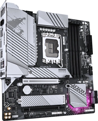 Материнская плата Gigabyte B760M AORUS ELITE WIFI6E GEN5 Soc-1700 Intel B760 4xDDR5 mATX AC`97 8ch(7.1) 2.5Gg RAID+HDMI+DP