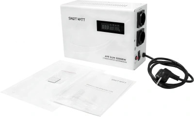 Стабилизатор напряжения Smartwatt AVR Slim 2000RW 2000ВА белый