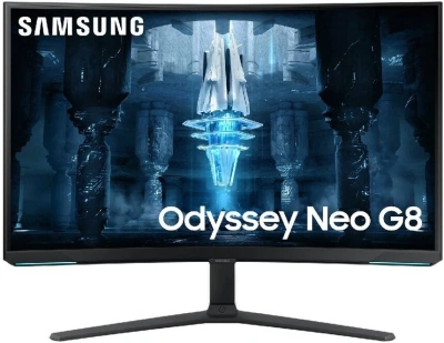 Монитор Samsung 32" Odyssey Neo G8 S32BG850NMXUE белый VA LED 16:9 HDMI полуматовая HAS Piv 1000000:1 350cd 178гр/178гр 3840x2160 240Hz FreeSync Premium Pro DP 4K USB 8.9кг