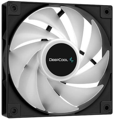 Устройство охлаждения(кулер) Deepcool AG400 LED RGB Soc-AM5/AM4/1200/1700/1851 серебристый/черный 4-pin 18-32dB Al+Cu 220W 614gr Ret (R-AG400-BKLNMC-G-1)