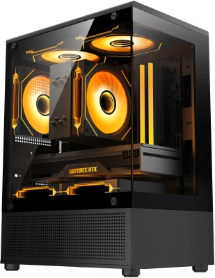 Корпус Accord ACC-UE2B черный без БП mATX 1xUSB3.0 audio bott PSU