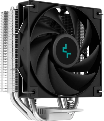 Устройство охлаждения(кулер) Deepcool AG400 Soc-AM5/AM4/1200/1700/1851 серебристый/черный 4-pin 18-31.6dB Al+Cu 220W 614gr Ret (R-AG400-BKNNMN-G-1)