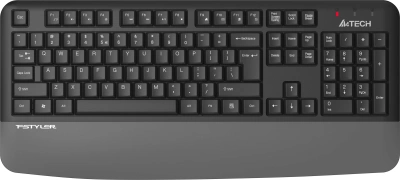 Клавиатура A4Tech FGK20 серый USB беспроводная Multimedia (подставка для запястий)