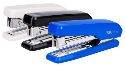 Комплект степлер+скобы Deli E0229A N10 (15листов) ассорти 50скоб блистер