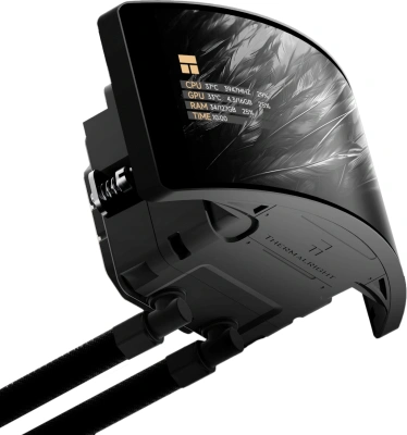 Система водяного охлаждения Thermalright Rainbow Vision 360 Turbo ARGB Soc-AM5/AM4/1200/1700/1851 черный 4-pin 44.7dB Al LCD Ret (R-VISION-TURBO-360-BL-ARGB)