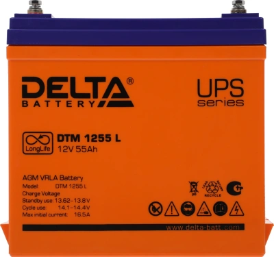 Батарея для ИБП Delta DTM 1255 L 12В 55Ач