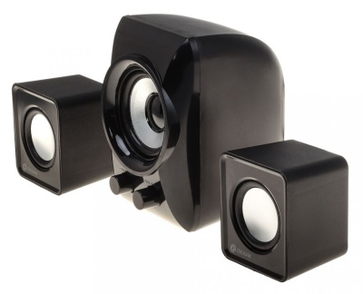 Колонки Оклик OK-420 2.1 черный 11Вт