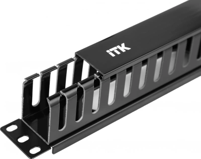 Кабельный органайзер горизонтальный ITK CO05-1PC 1U шир.:19" глуб.:60мм