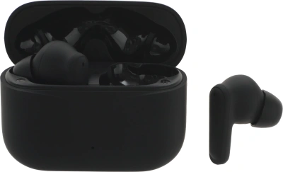 Гарнитура внутриканальные Hyundai Select H-EP203 черный беспроводные bluetooth в ушной раковине (HEP203B)