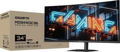 Монитор Gigabyte 34" MO34WQC36 черный OLED LED 21:9 HDMI M/M матовая HAS Piv 300cd 178гр/178гр 3440x1440 360Hz DP UW USB 8.89кг