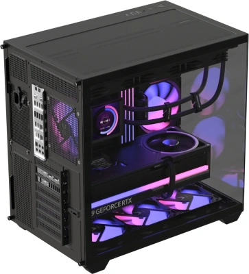 Корпус Formula Crystal Z2 v2 черный без БП ATX 10x120mm 2xUSB2.0 1xUSB3.0 audio bott PSU