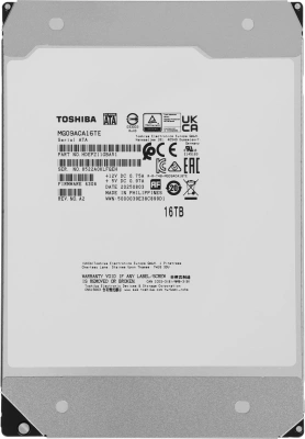 Жесткий диск Toshiba SATA-III 16TB MG09ACA16TE Server Enterprise Capacity 512E (7200rpm) 512Mb 3.5"
