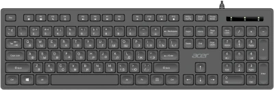 Клавиатура Acer OKW503 черный USB Multimedia (ZL.KBD11.00P) кабель 1.8м