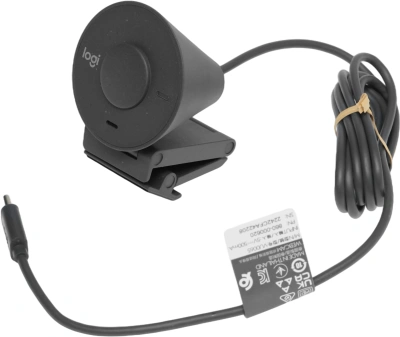 Камера Web Logitech HD Webcam Brio 300 черный 2Mpix (1920x1080) USB Type-C с микрофоном (960-001438)