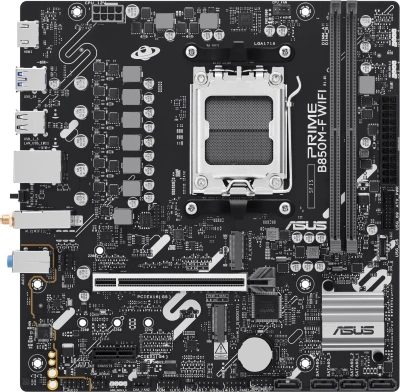 Материнская плата Asus PRIME B850M-F WIFI Socket AM5 AMD B850 2xDDR5 mATX AC`97 8ch(7.1) GbLAN RAID+VGA+HDMI