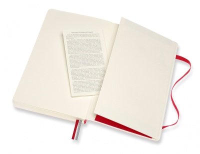 Блокнот Moleskine CLASSIC SOFT EXPENDED QP616EXPF2 Large 130х210мм 400стр. линейка мягкая обложка красный