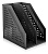 Лоток вертикальный Deli 78999Black 2отд. складной A4 168х255х243мм черный пластик