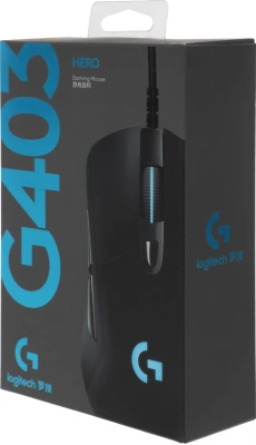 Мышь Logitech G403 Hero черный оптическая 25600dpi USB 5but (910-005636)