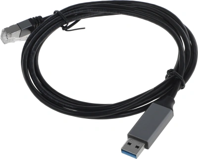 Кабель Buro BU-USB-A-LAN1000-2m USB A (m) RJ-45 (m) 2м черный (пакет)