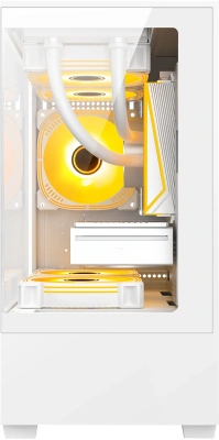 Корпус Bloody CC-125 белый без БП mATX 5x120mm 2xUSB2.0 1xUSB3.0 audio bott PSU