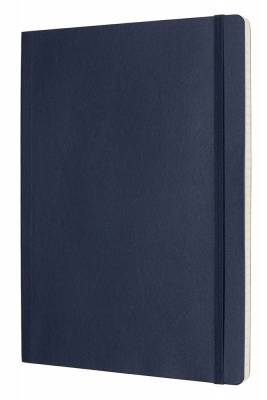 Блокнот Moleskine CLASSIC SOFT QP621B20 XLarge 190х250мм 192стр. линейка мягкая обложка синий сапфир