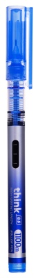 Ручка роллер Deli Think (EQ300-BL) синий d=0.5мм син. черн. игловидный пиш. наконечник