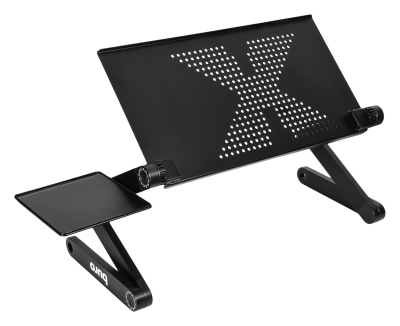 Стол для ноутбука Buro BU-804 столешница металл черный 48x48x26см