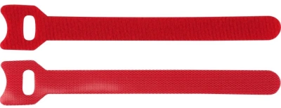 Хомут-липучка Lanmaster LAN-VCM125-RD 125x12мм (упак:20шт) нейлон/полиэтилен внутри помещений красный