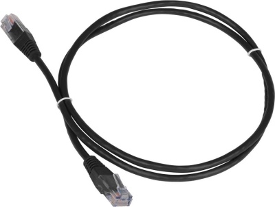 Патч-корд Lanmaster TWT-45-45-3.0-BK UTP RJ-45 вил.-вилка RJ-45 кат.5E 3м черный ПВХ (уп.:1шт)