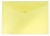 Конверт на кнопке Бюрократ -PK803TYEL A4 пластик 0.15мм желтый