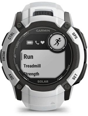 Смарт-часы Garmin Instinct 2X Solar 50мм 1" MIP корп.белый/черный рем.белый (010-02805-04)