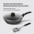Сковорода ВОК (WOK) Rondell Escurion Grey RDA-1123 круглая 28см покрытие: TriTitan ручка несъемная (с крышкой) серый