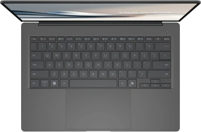 Ноутбук Asus Zenbook 14 UX3407RA-QD038W Snapdragon X Elite X1E-78-100 32Gb SSD1Tb Qualcomm Adreno 14" OLED WUXGA (1920x1200) Windows 11 Home grey WiFi BT Cam Bag (90NB16G2-M00360)