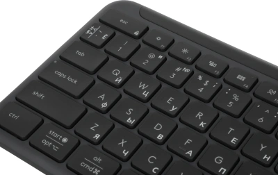 Клавиатура Logitech K950 черный USB беспроводная BT/Radio slim (920-012434)