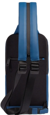 Рюкзак слинг Piquadro Corner 2.0 CA6466C2OW/AV серо-голубой полиэстер