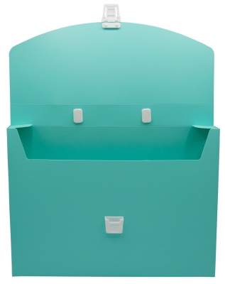 Портфель Бюрократ Пастель PASTPP01GRN 1 отдел. A4 пластик 0.7мм мятный